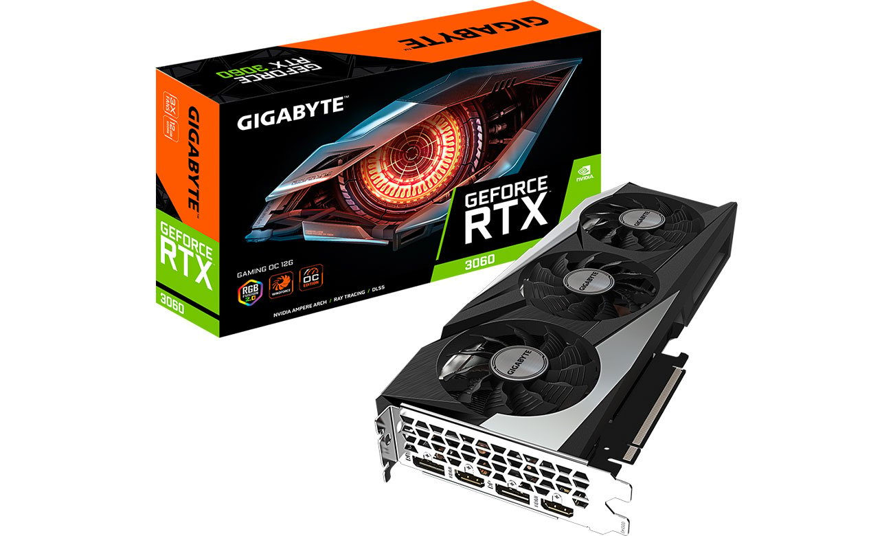 Gigabyte GeForce RTX 3060 GAMING OC LHR 12GB GDDR6 GV-N3060GAMING OC-12GD 2.0