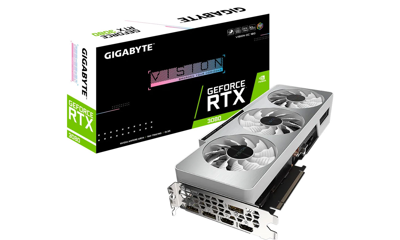 Gigabyte GeForce RTX 3080 VISION OC LHR 10GB GDDR6X GV-N3080VISION OC-10GD 2.0
