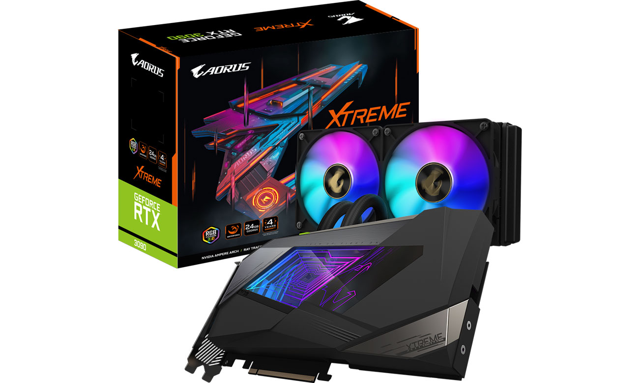 Karta graficzna NVIDIA Gigabyte GeForce RTX 3090 AORUS WF Xtreme 24GB GDDR6X GV-N3090AORUSX W-24GD