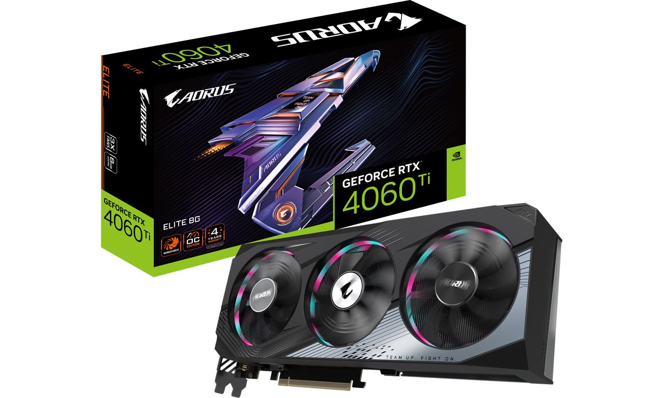 Gigabyte GeForce RTX 4060 Ti Aorus Elite 8 ГБ GDDR6