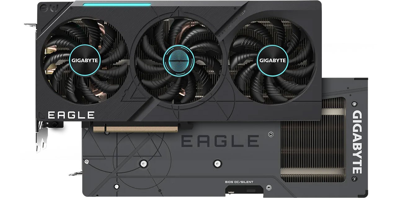 Охлаждение Gigabyte GeForce RTX 4070 EAGLE OC V2