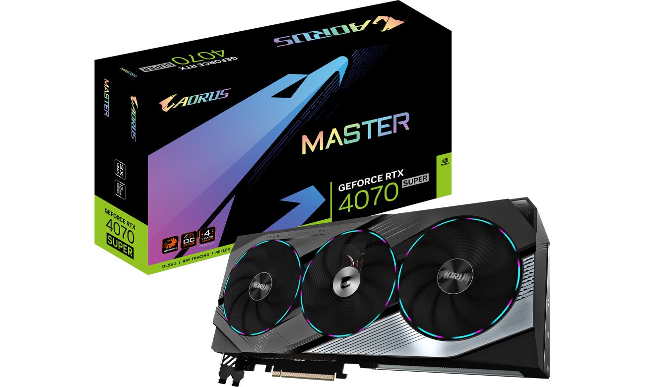 Gigabyte GeForce RTX 4070 SUPER AORUS MASTER 12 ГБ GDDR6X