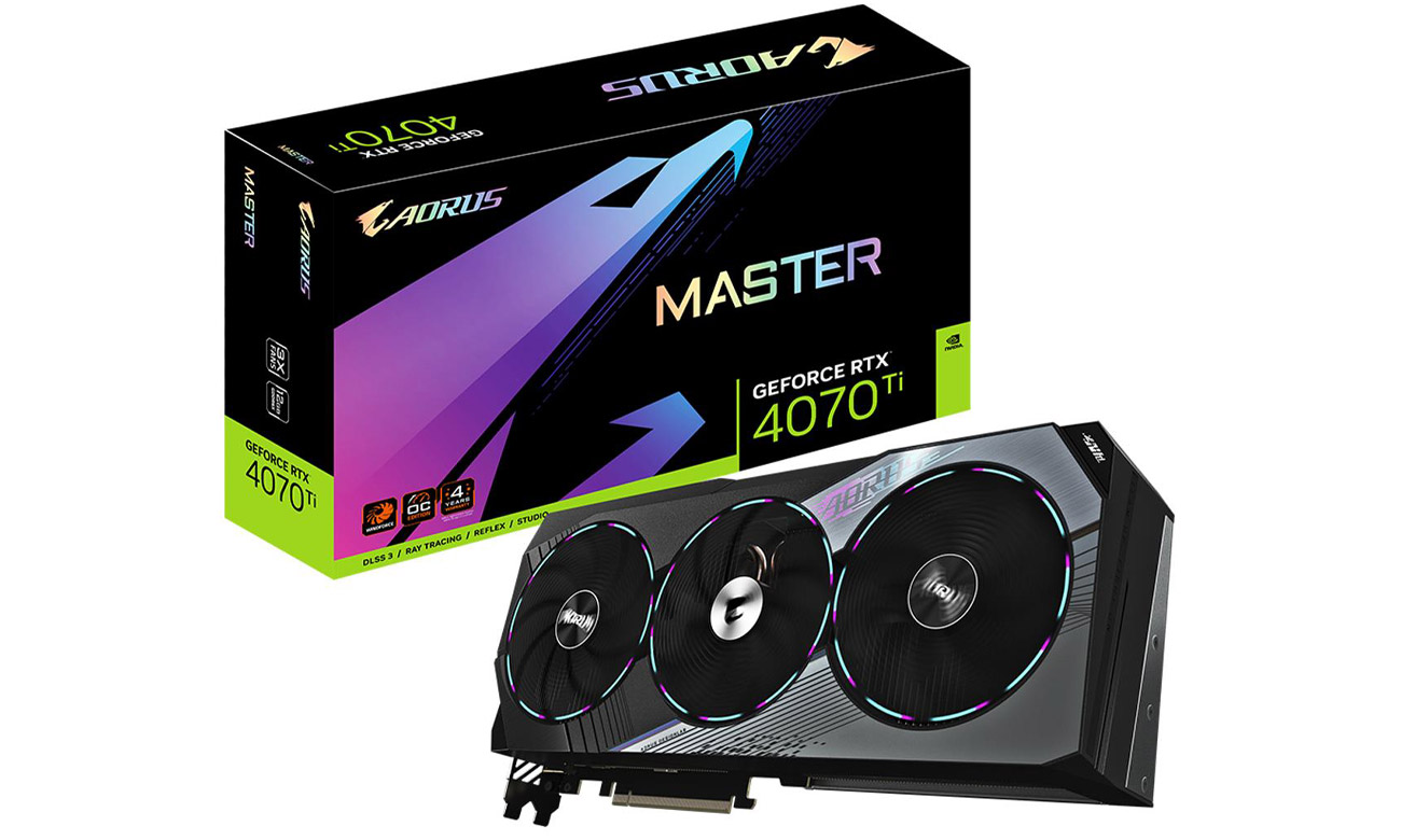 Gigabyte AORUS GeForce RTX 4070 Ti MASTER 12 ГБ GDDR6X