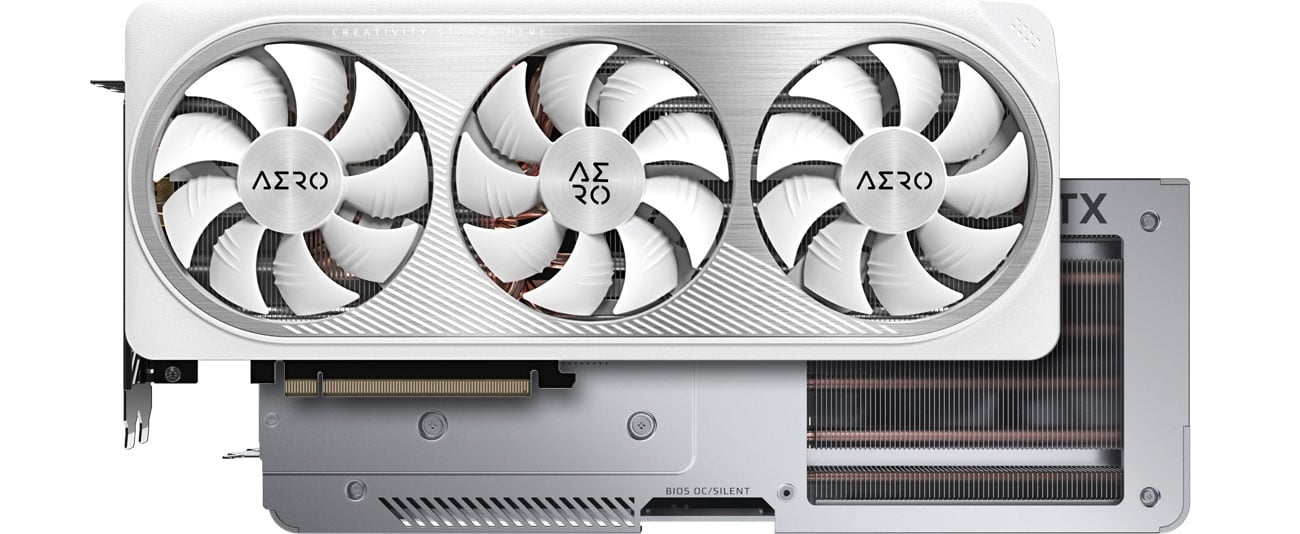 Охолодження Gigabyte GeForce RTX 4070 Ti SUPER AERO OC