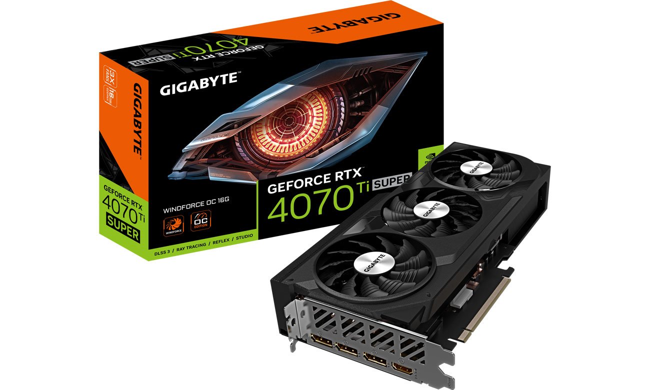 Gigabyte GeForce RTX 4070 Ti SUPER WINDFORCE OC 16 ГБ GDDR6X