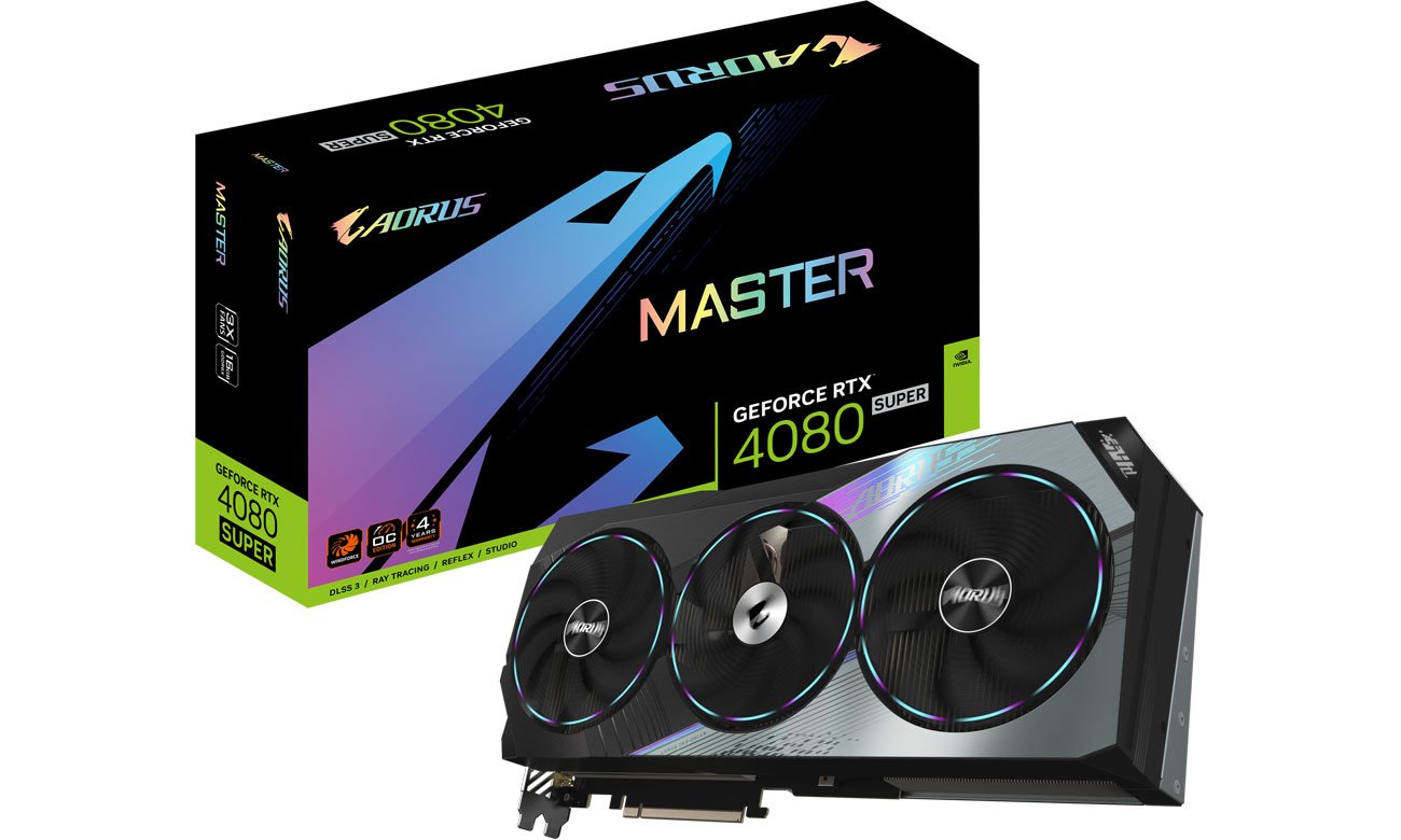 Gigabyte GeForce RTX 4080 SUPER AORUS MASTER 16 ГБ GDDR6X