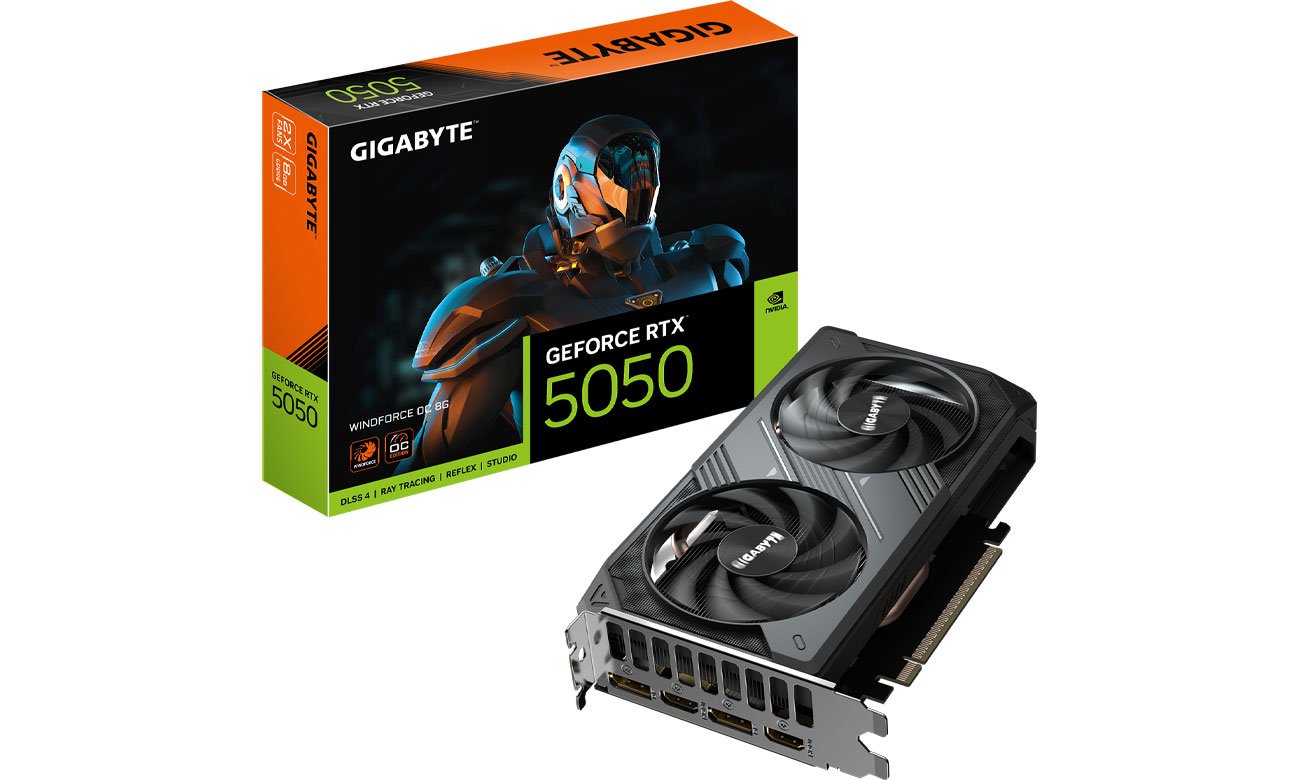Gigabyte GeForce RTX 5050 Windforce OC 8 GB GDDR6 DLSS4
