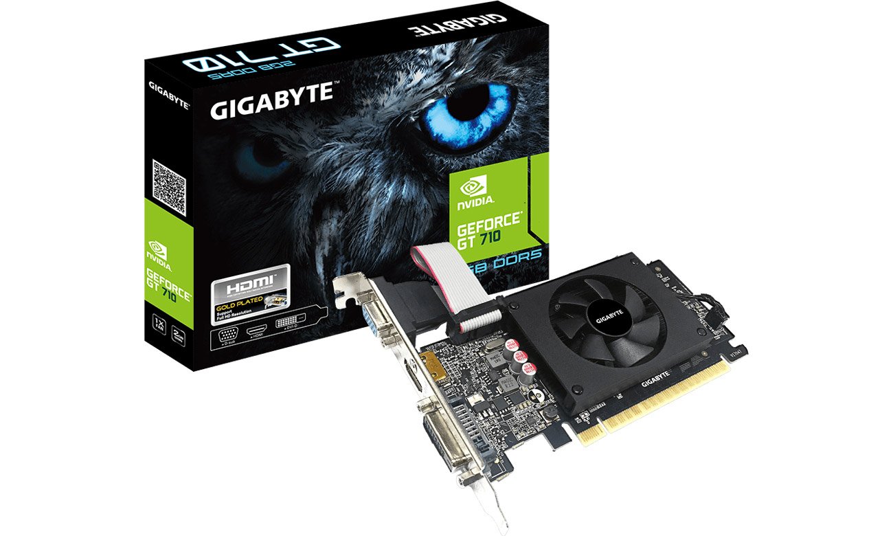 Gigabyte GeForce GT 710 2 GB GDDR5 Karta graficzna box