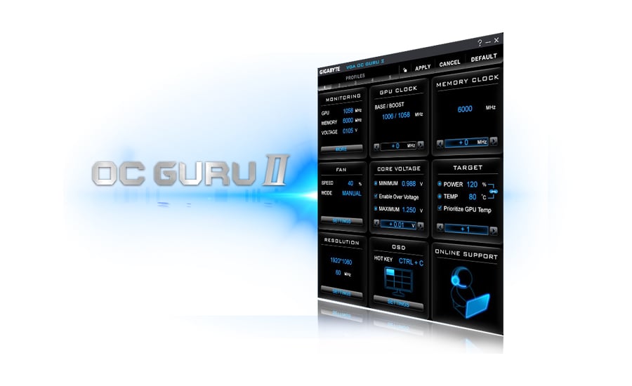 Karta graficzna PCI-E Gigabyte GeForce GTX960 OC - OC Guru II