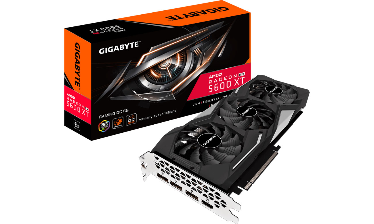 Karta graficzna AMD Gigabyte Radeon RX 5600 XT Gaming OC 6GB GDDR6 rev2.0 GV-R56XTGAMING OC-6GD 2.0