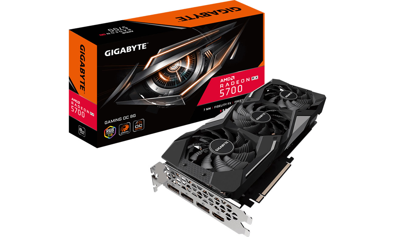 Karta graficzna AMD Gigabyte Radeon RX 5700 Gaming OC 8GB GDDR6 GV-R57GAMING OC-8GD