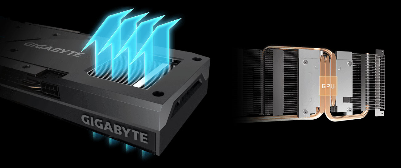 Gigabyte Radeon RX 6600 XT EAGLE Chłodzenie