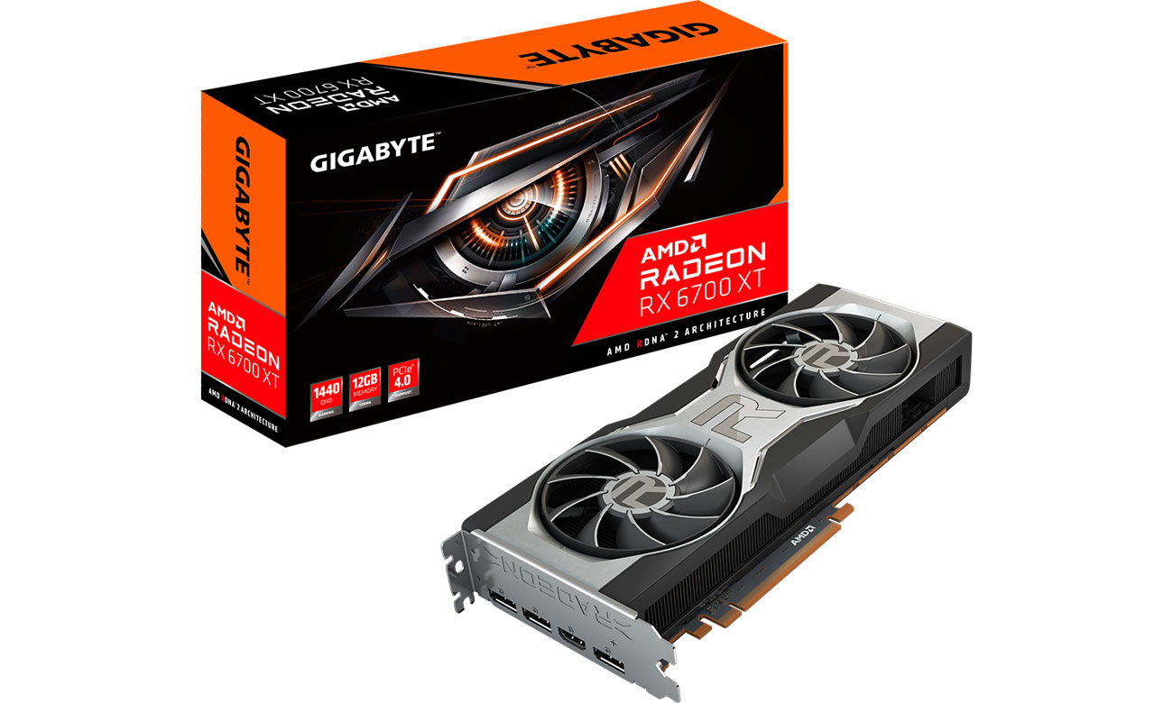 Karta graficzna NVIDIA Gigabyte Radeon RX 6700 XT 12GB GDDR6 GV-R67XT-12GD-B