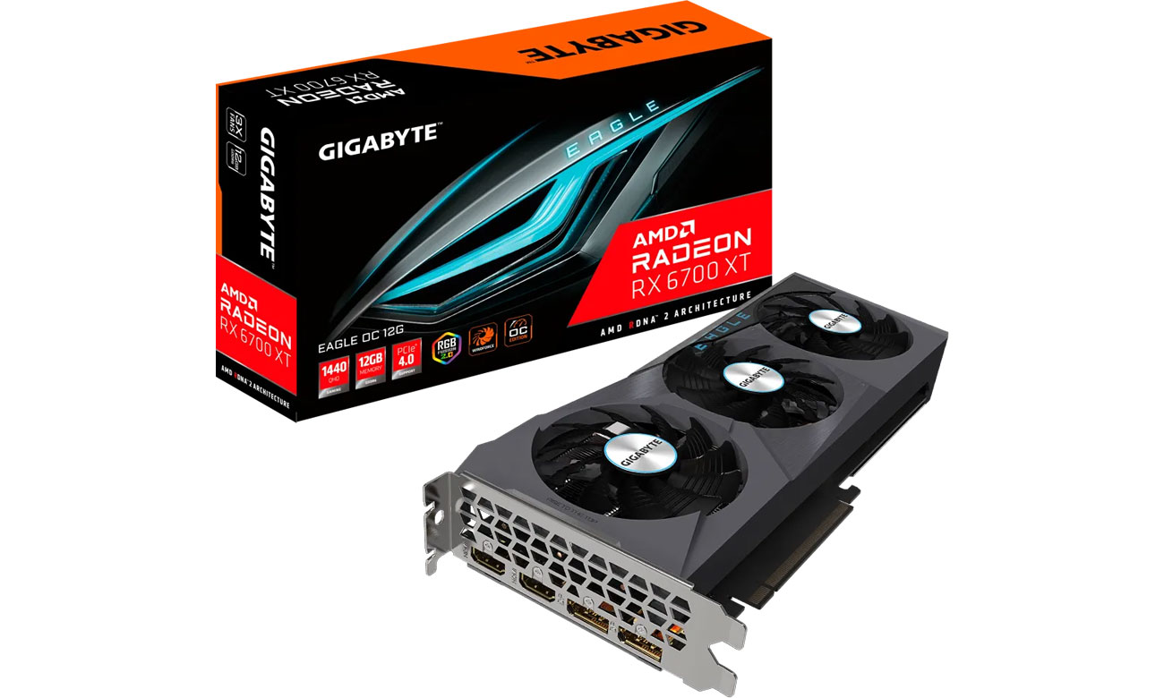 Gigabyte Radeon RX 6700 XT EAGLE OC 12GB GDDR6 GV-R67XTEAGLE OC-12GD