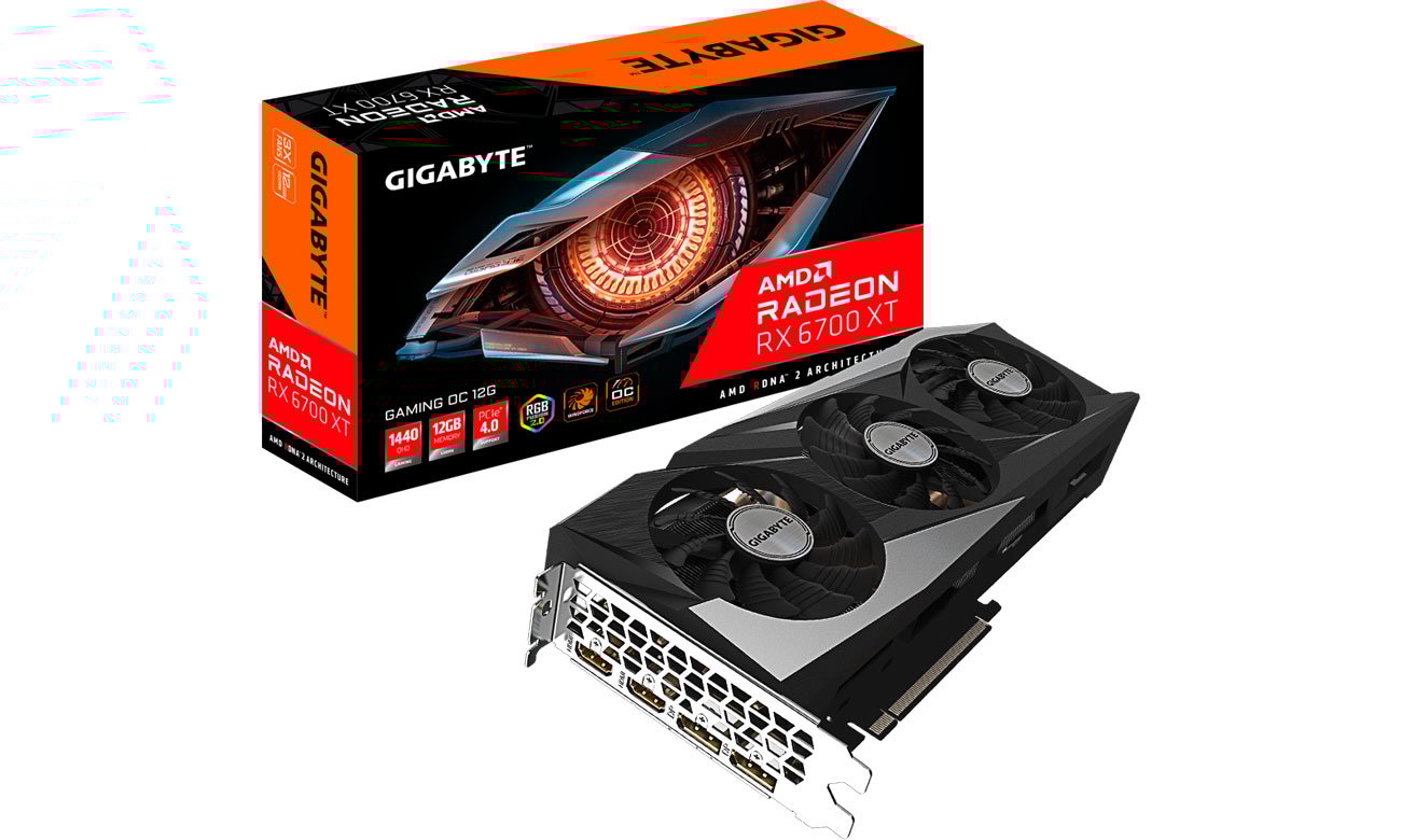 Karta graficzna AMD Gigabyte Radeon RX 6700 XT GAMING OC 12GB GDDR6 GV-R67XTGAMING OC-12GD 1.0