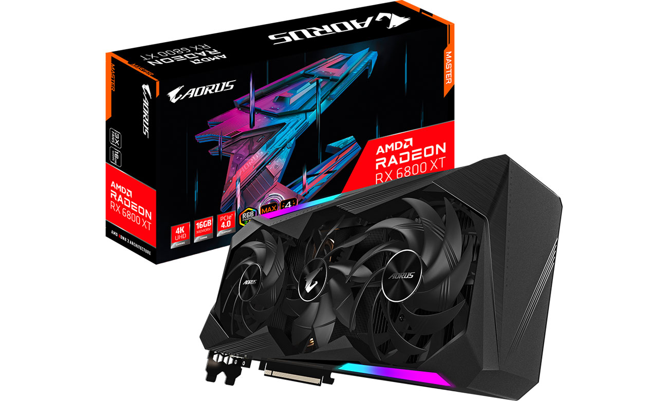 Karta graficzna AMD Gigabyte RADEON RX 6800 AORUS MASTER 16GB GDDR6 GV-R68AORUS M-16GD