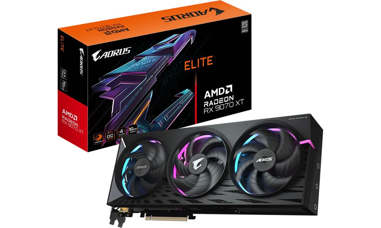 Gigabyte Radeon RX 9070 XT AORUS Elite 16 GB GDDR6