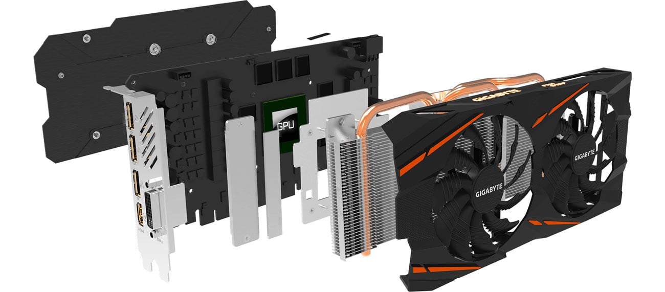 Gigabyte Radeon RX 590 GAMING - Chłodzenie Windforce 2X