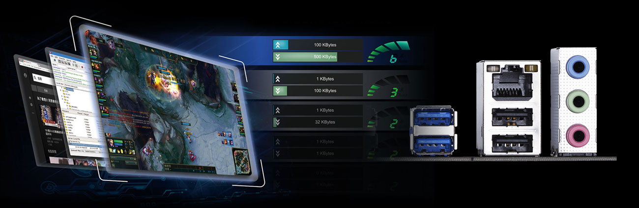 Gigabyte H310M S2 Sieć Realtek 8118 Gigabit LAN