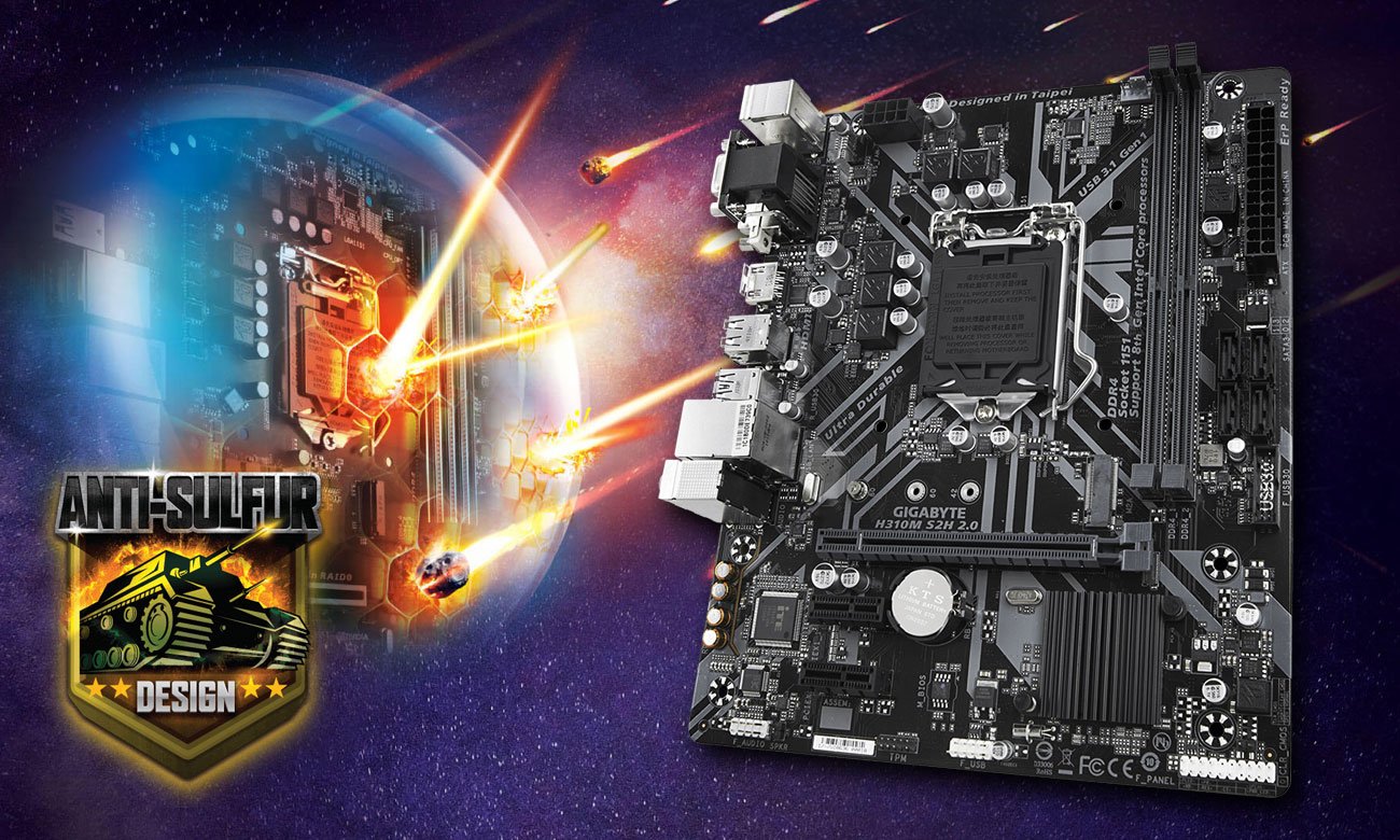 Gigabyte H310M S2H 2.0 Bezpieczeństwo