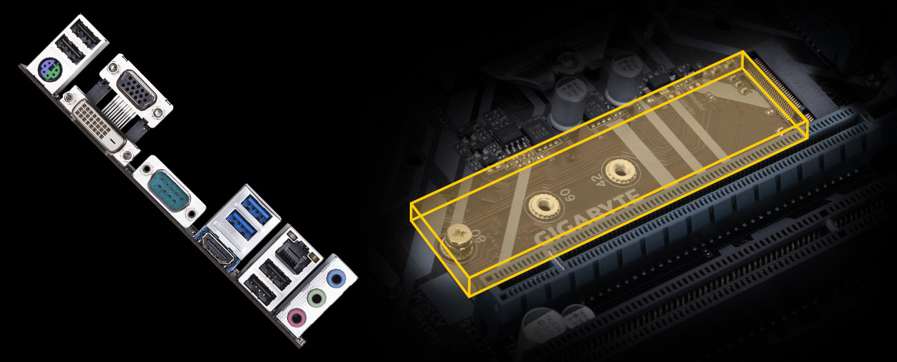 Gigabyte H310M S2P 2.0 - Złącze USB, M.2