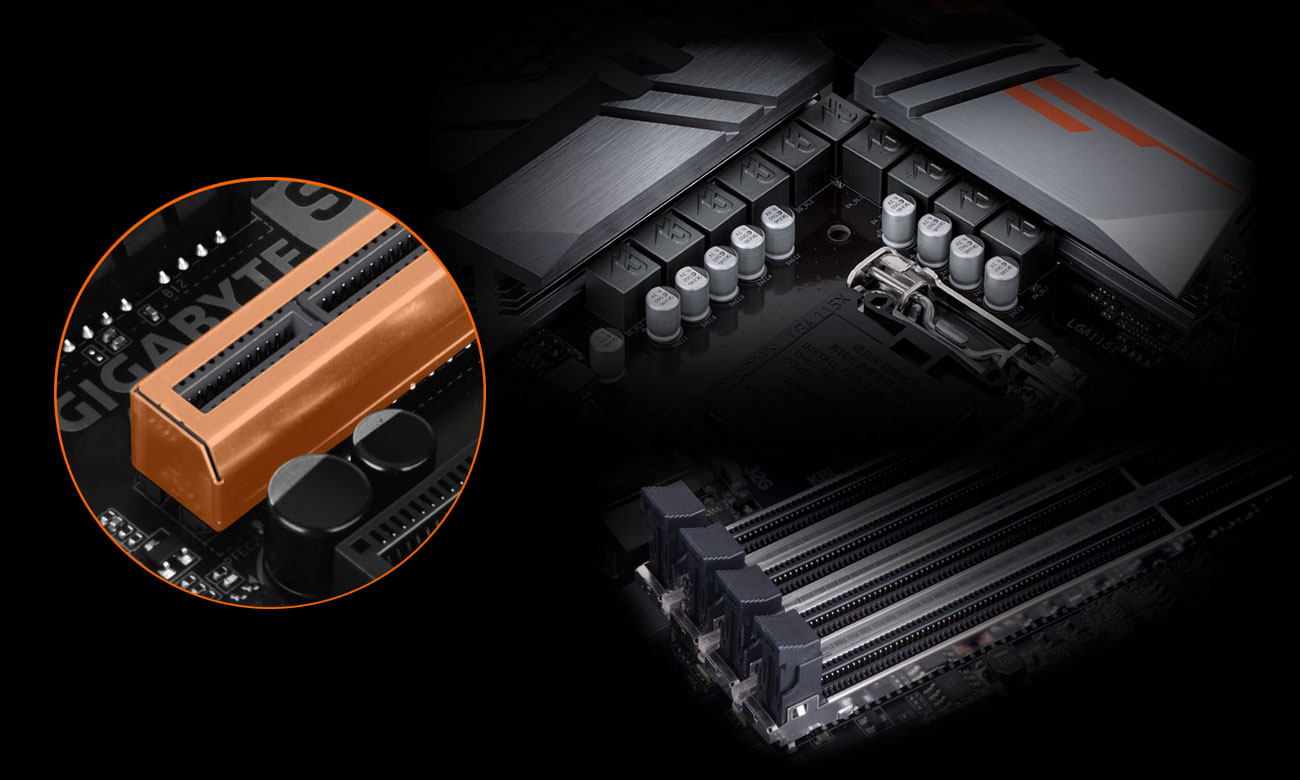 Gigabyte H370 AORUS GAMING 3 WIFI Bezpieczeństwo, wytrzymałość