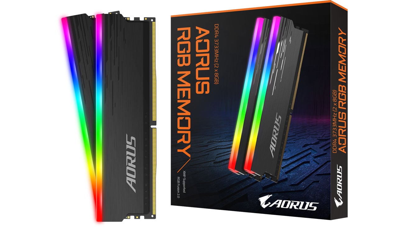 【送料無料ライン/39ショップ】 RGB Aorus CL18 3733MHz (2x8GB) 16GB Gigabyte - RAM Pamięci PCパーツ