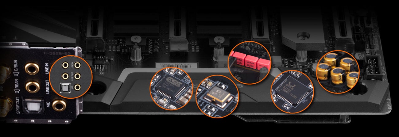 Gigabyte X299X AORUS MASTER - Audio