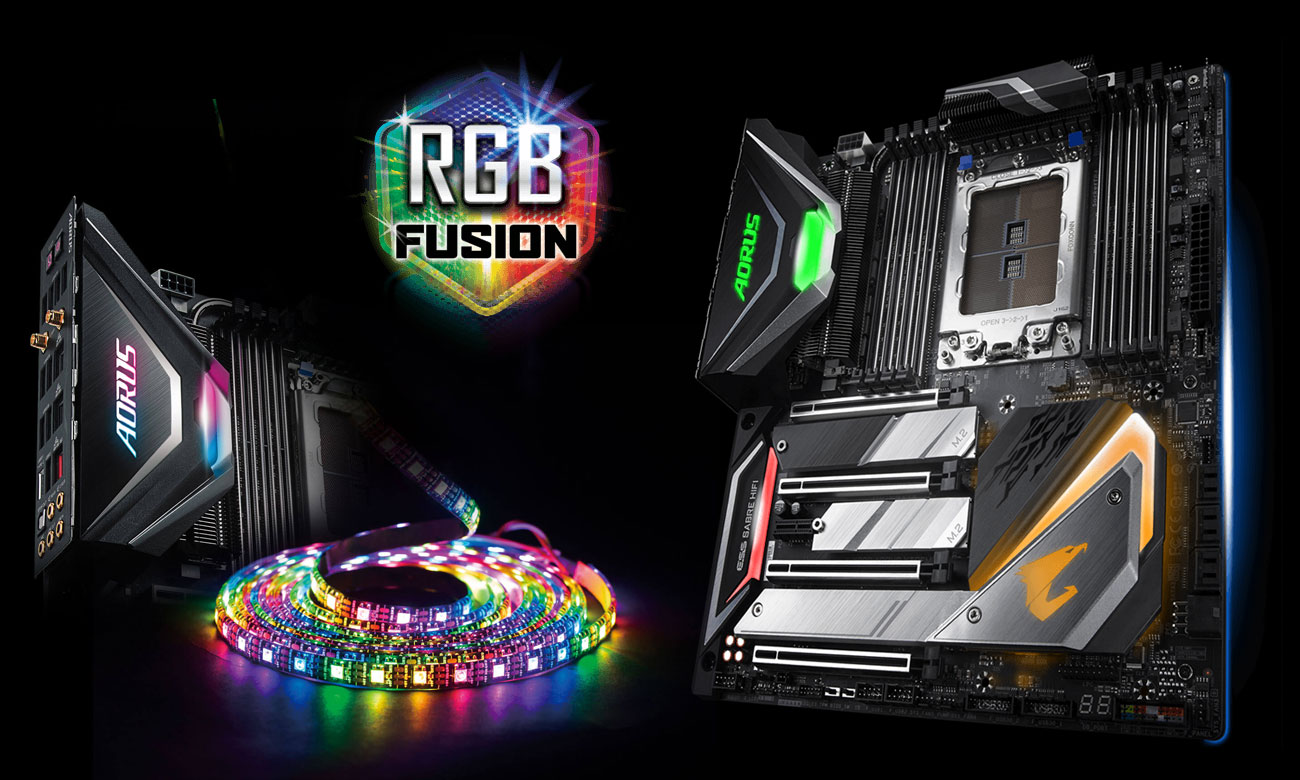 Gigabyte X399 AORUS XTREME Podświetlenie RGB Fusion