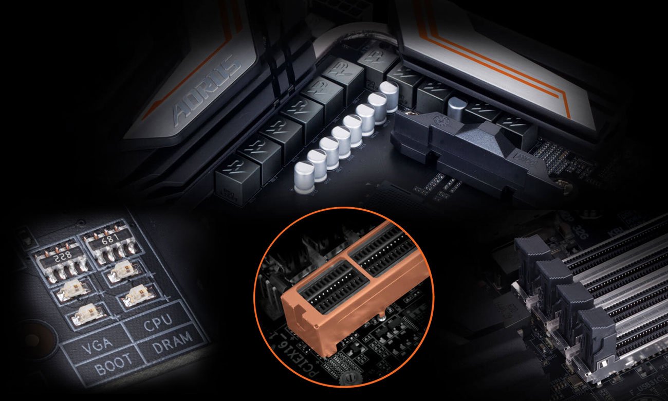 Gigabyte X470 AORUS GAMING 5 WIFI Bezpieczeństwo wytrzymałość