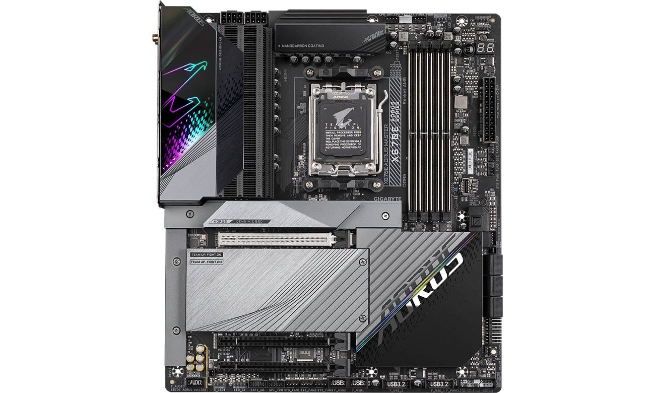 Gigabyte X670E AORUS MASTER Chłodzenie