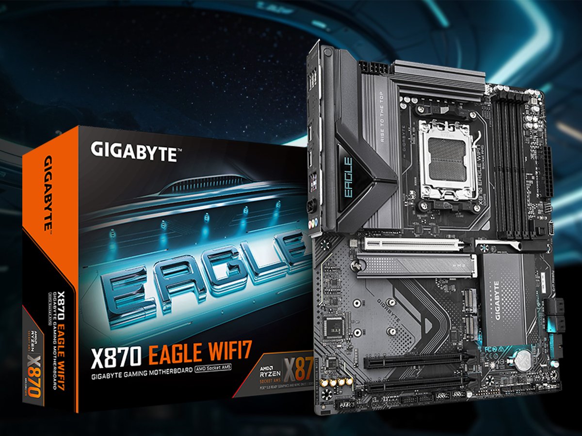 Gigabyte X870 EAGLE WIFI7 - Widok ogólny, grafika z tłem