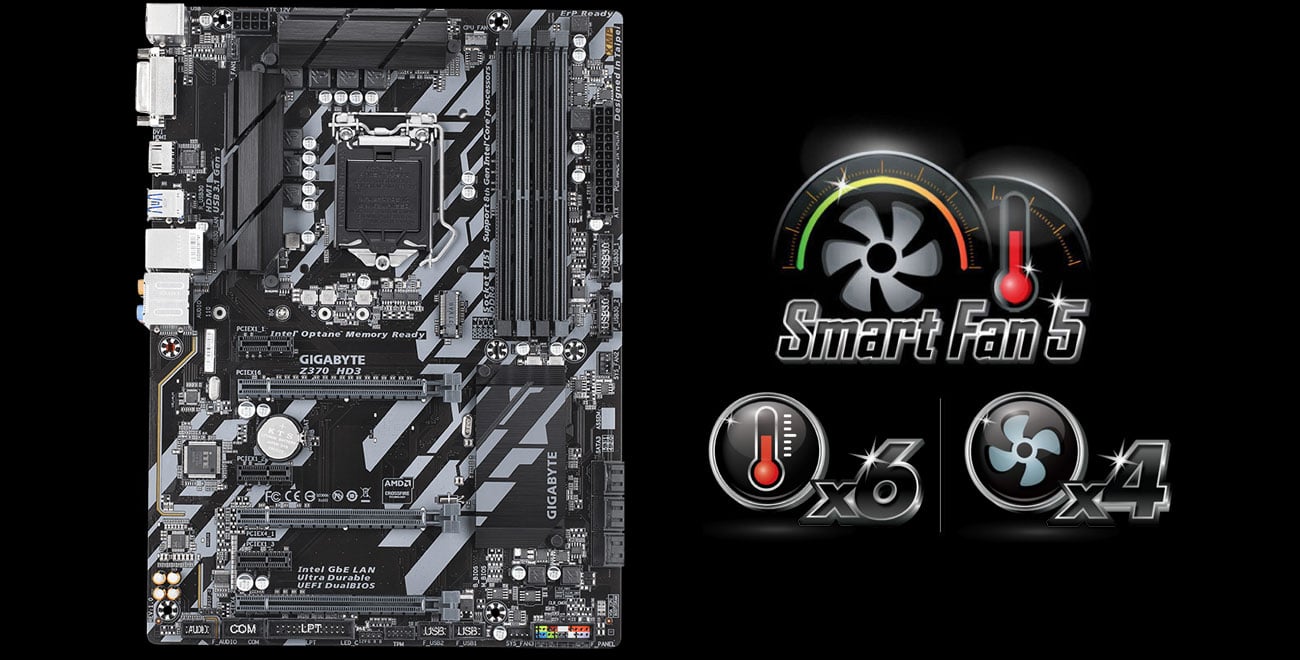 Gigabyte Z370 HD3 Smart Fan 5