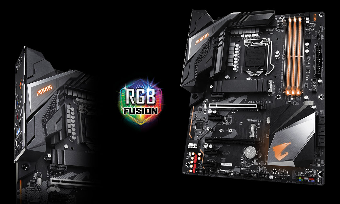 Gigabyte Z390 AORUS ELITE Podświetlenie RGB Fusion