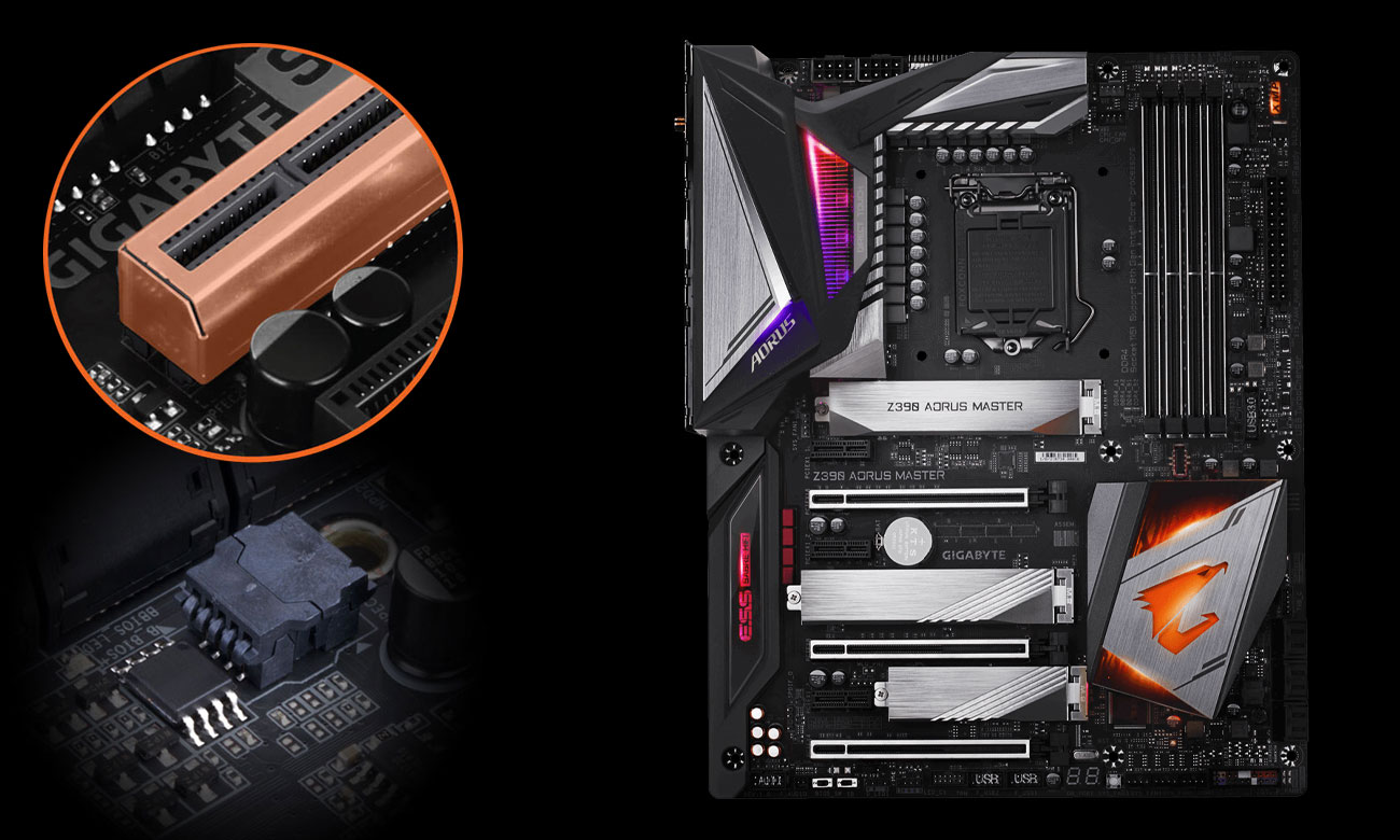 Gigabyte Z390 AORUS MASTER Bezpieczeństwo i stabilność