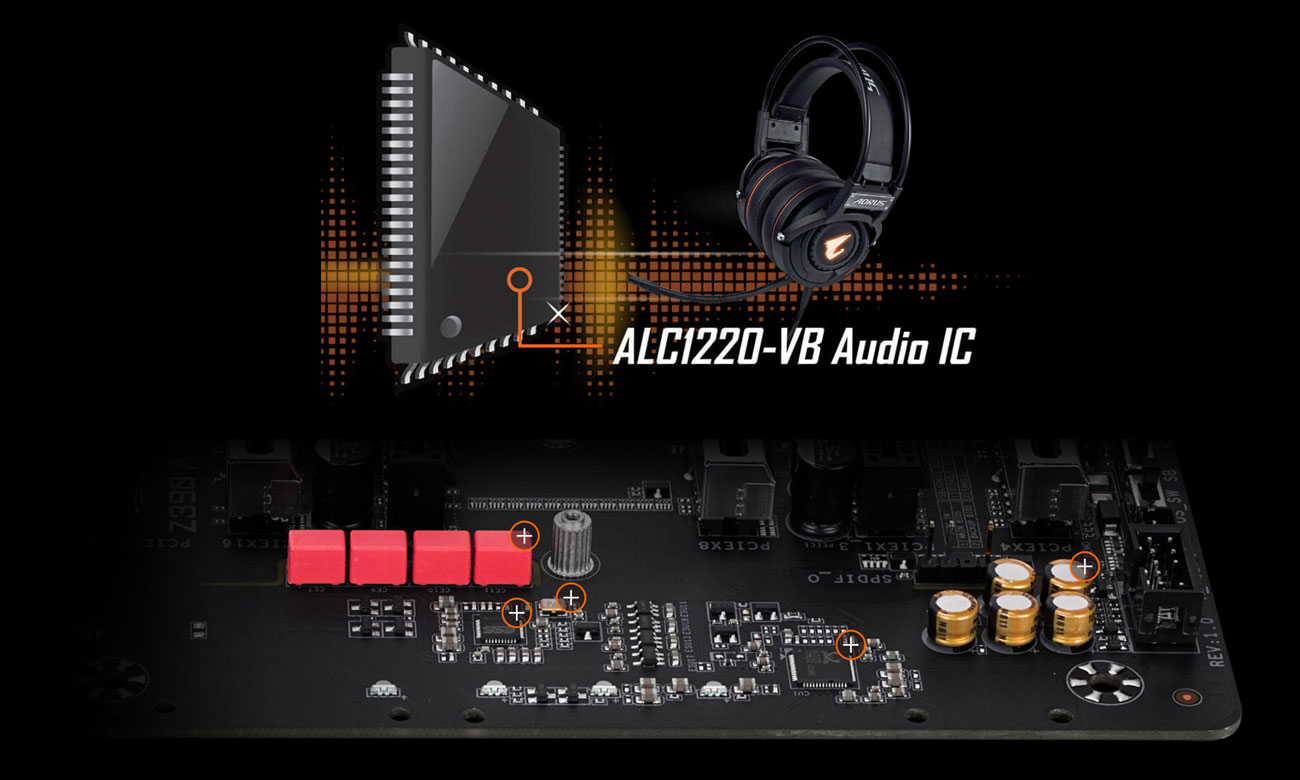 Gigabyte Z390 AORUS MASTER Układ audio