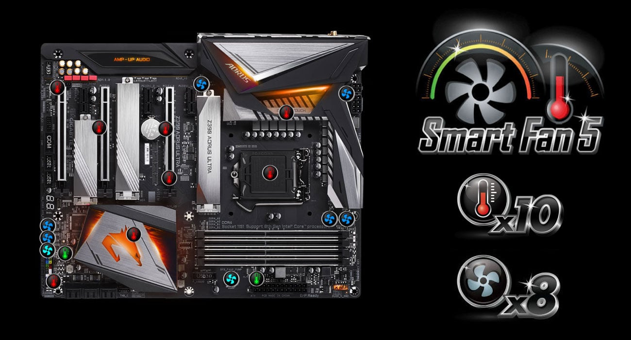 Gigabyte Z390 AORUS ULTRA Chłodzenie Smart Fan 5