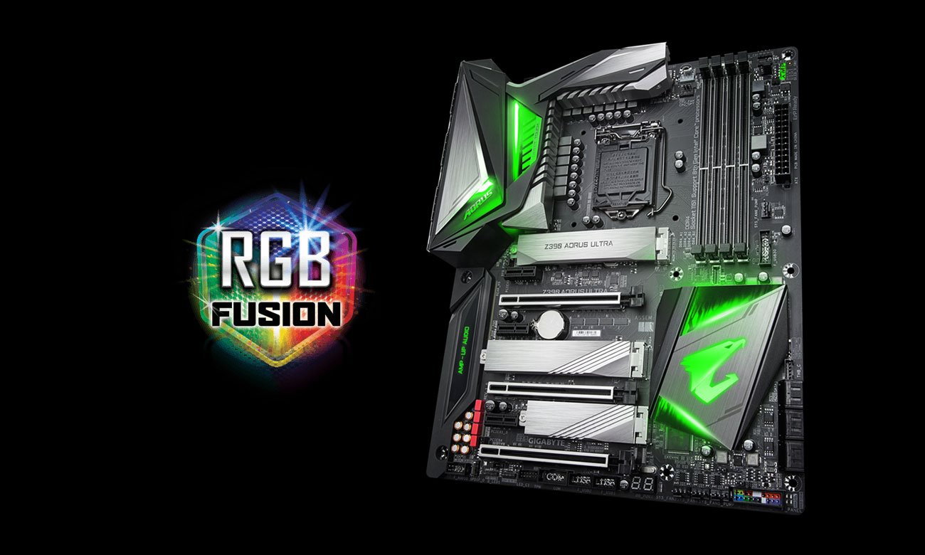 Gigabyte Z390 AORUS ULTRA Podświetlenie RGB Fusion