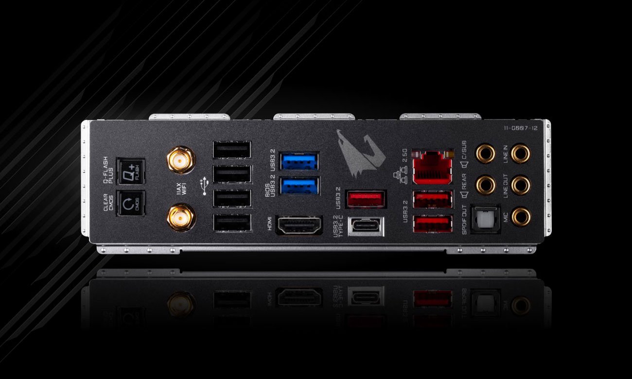 Gigabyte Z490 AORUS MASTER - Złącza