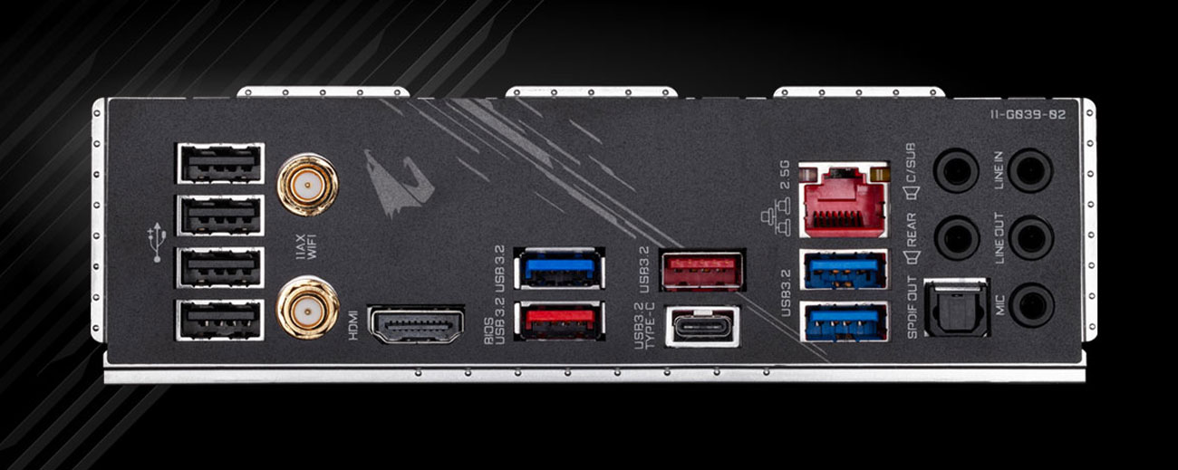 Gigabyte Z490 AORUS PRO AX - Złącza