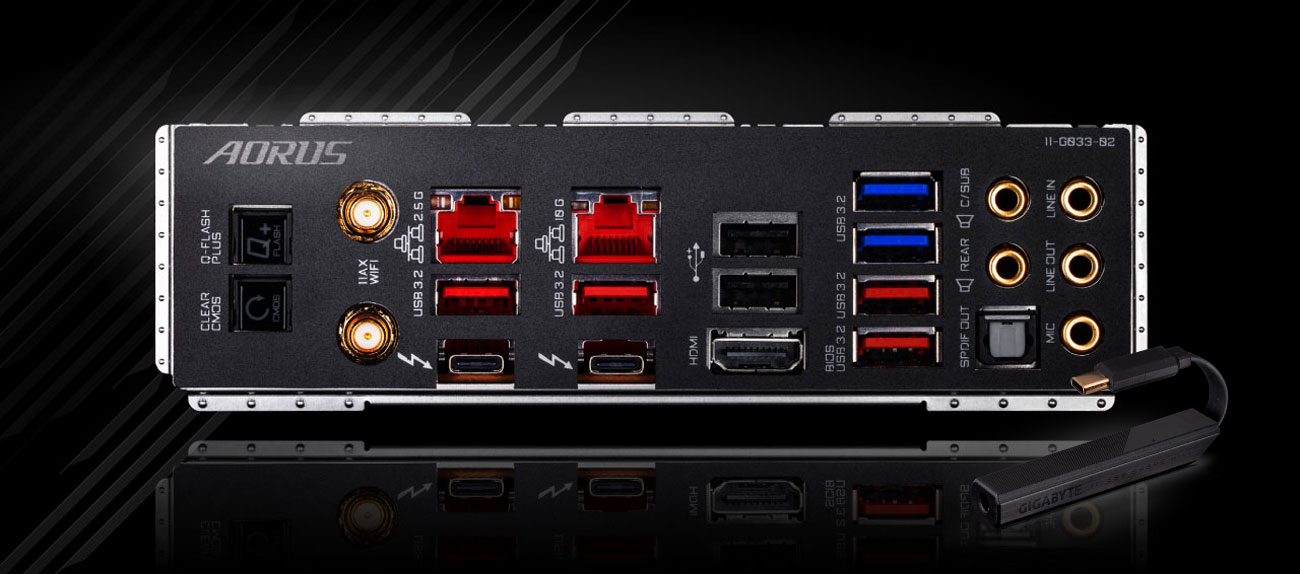 Gigabyte Z490 AORUS XTREME WF - Złącza audio