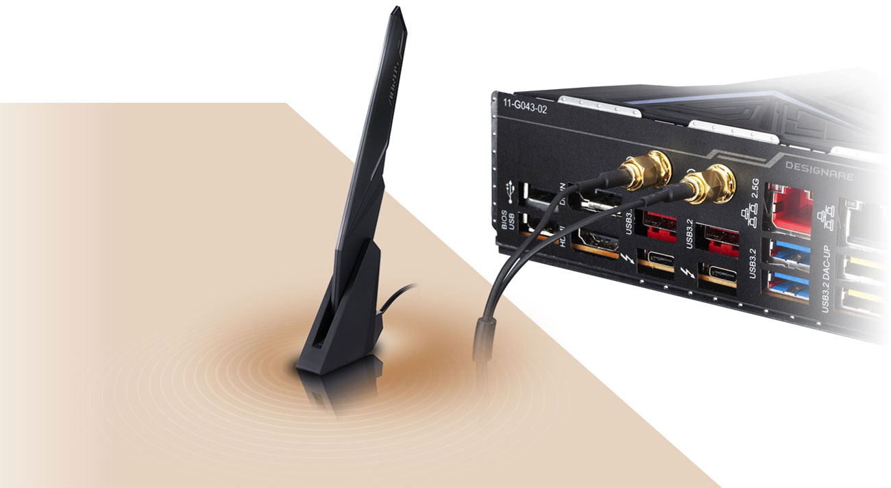 Gigabyte Z490 VISION D - Łączność Wi-Fi, LAN