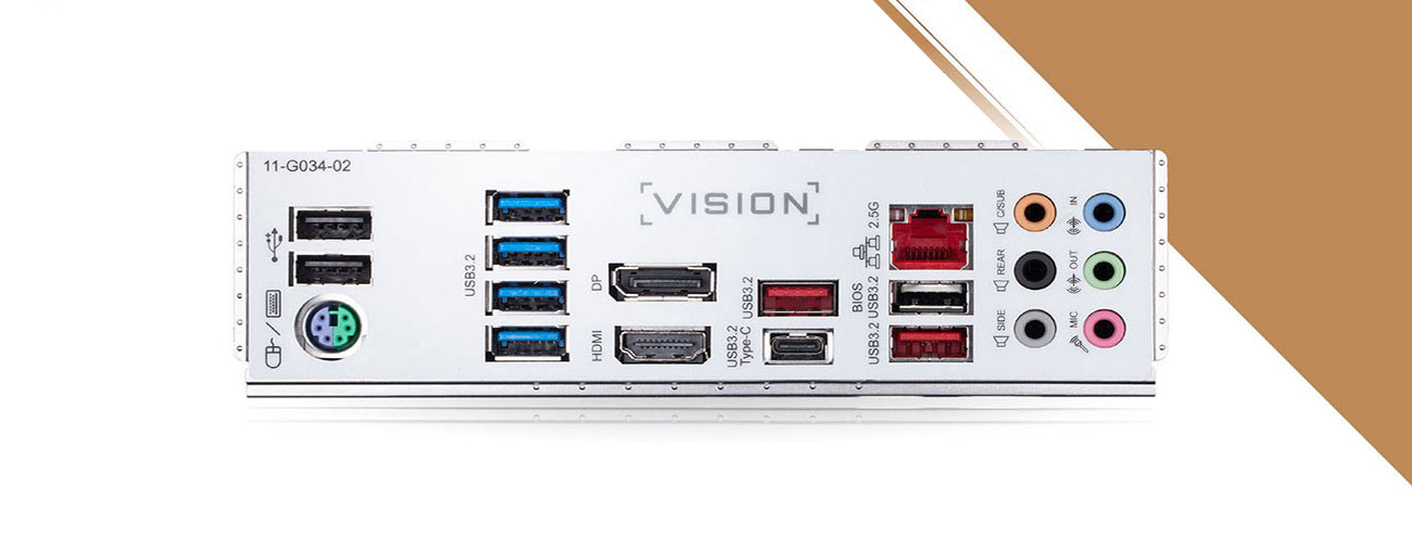 Gigabyte Z490 VISION G - Złącza