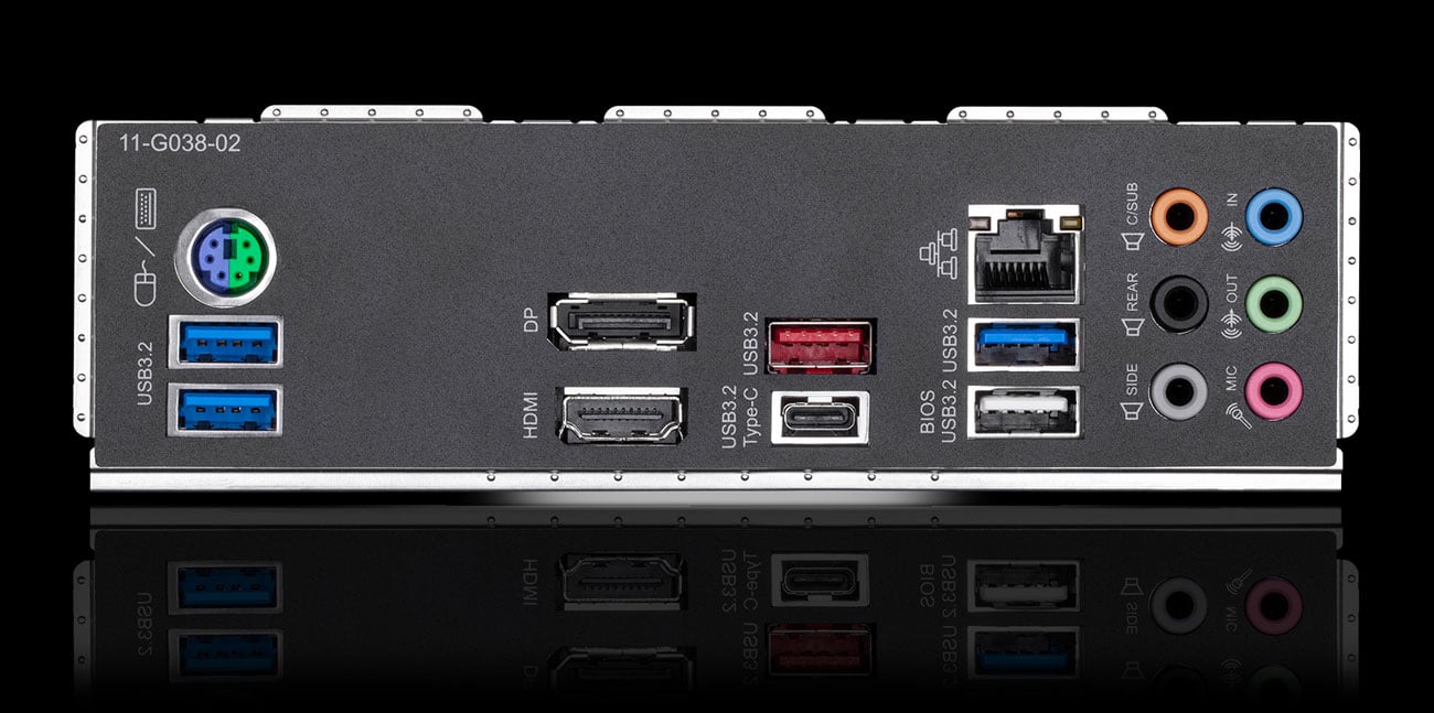 Gigabyte Z490M GAMING X - Złącza