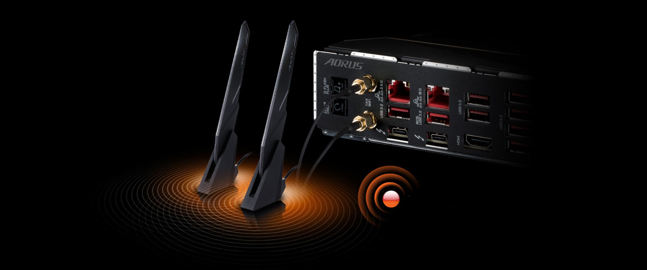 Gigabyte Z590 AORUS XTREME - Sieć LAN, WiFi