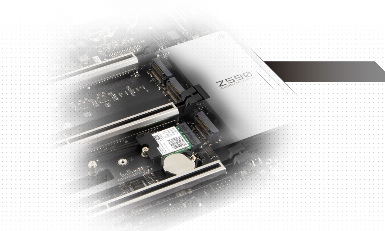 Gigabyte Z590 VISION D - Złącza M.2