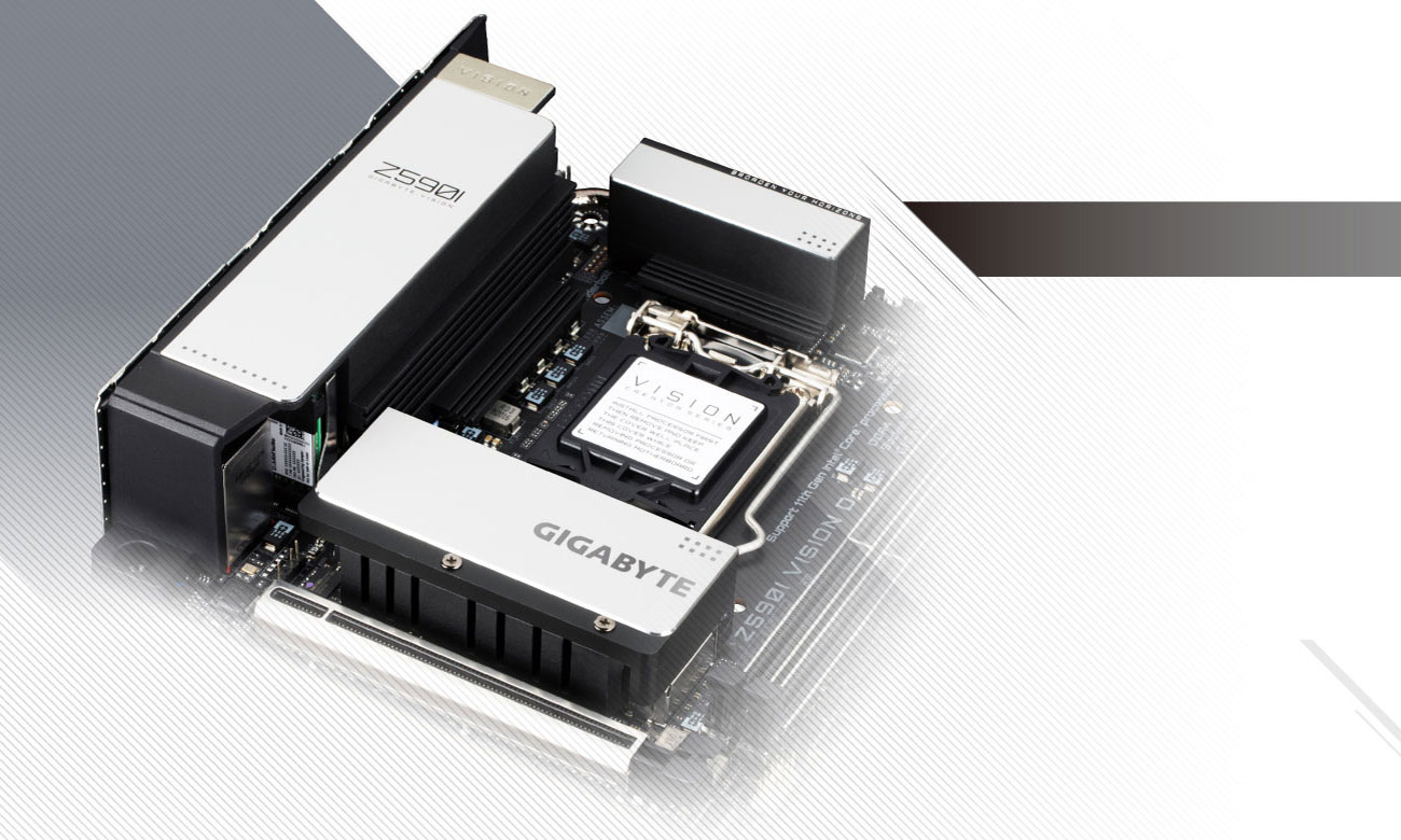 Gigabyte Z590I VISION D - Chłodzenie