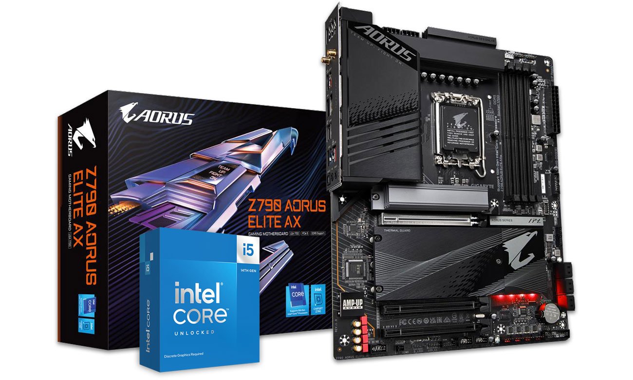 Gigabyte Z790 AORUS ELITE AX + Intel Core i5-14600KF