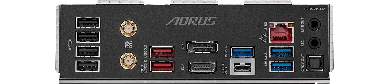 Gigabyte Z790 AORUS ELITE X WIFI Porty