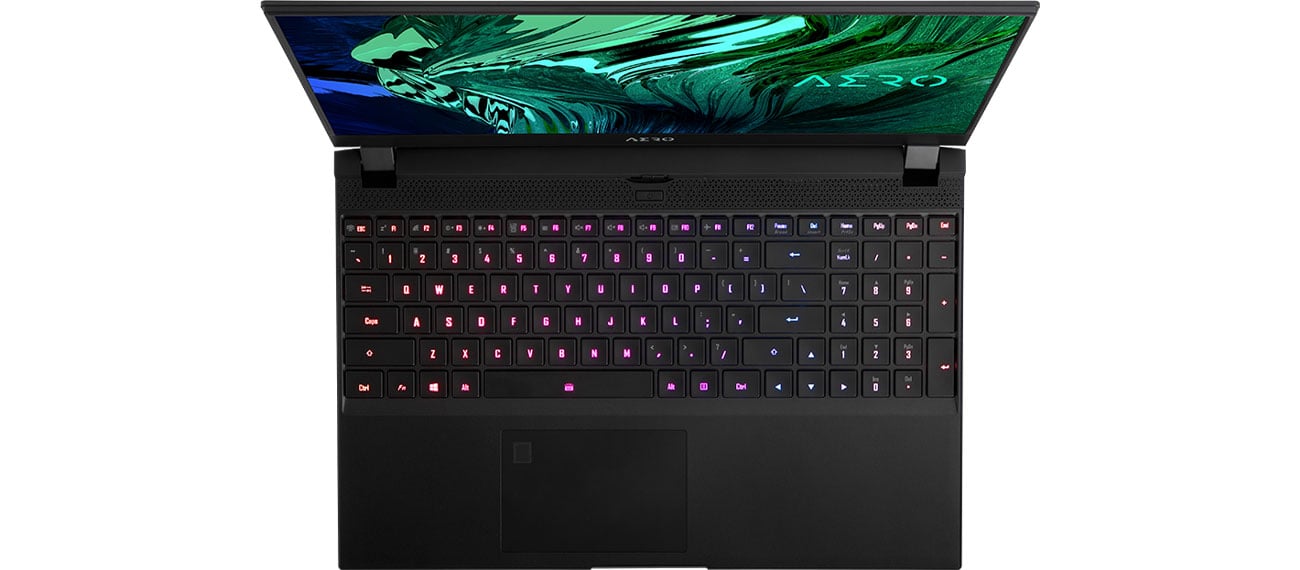 podświetlana klawiatura Gigabyte AERO 15 OLED YC